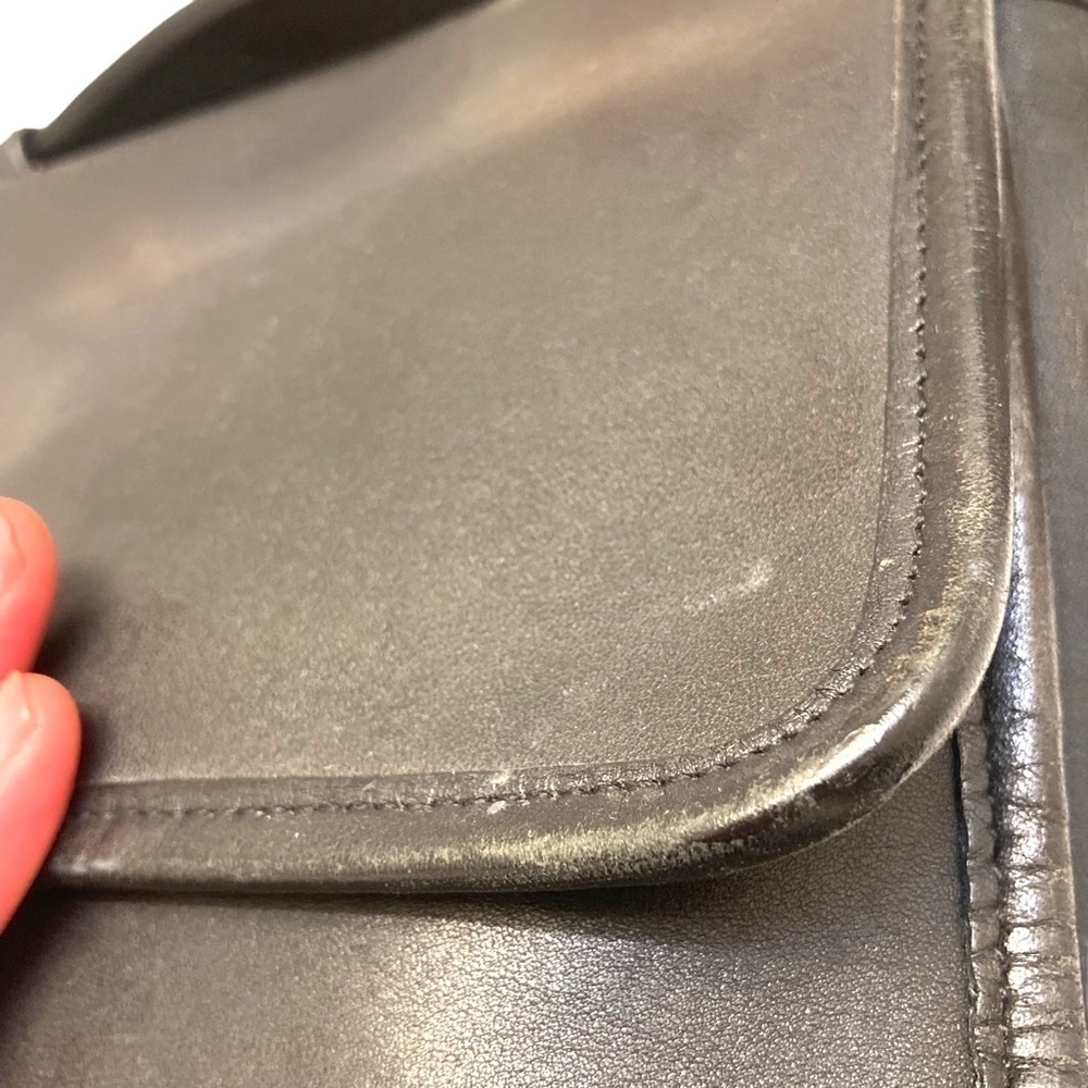 Coach 9870 black leather court bag made in Costa Rica black - Picture 10 of 16